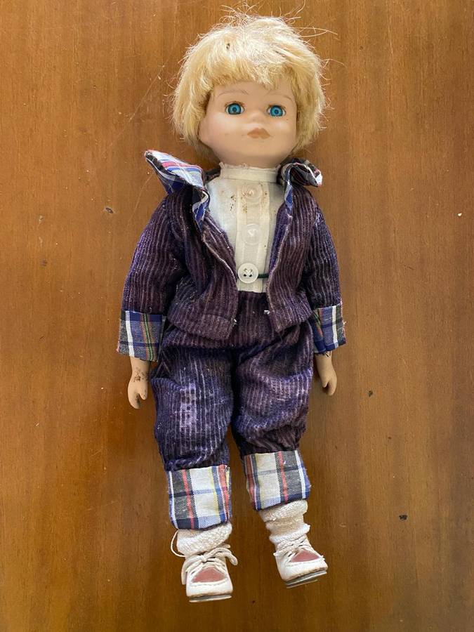 3 Porcelain dolls- Boy, girl and clown