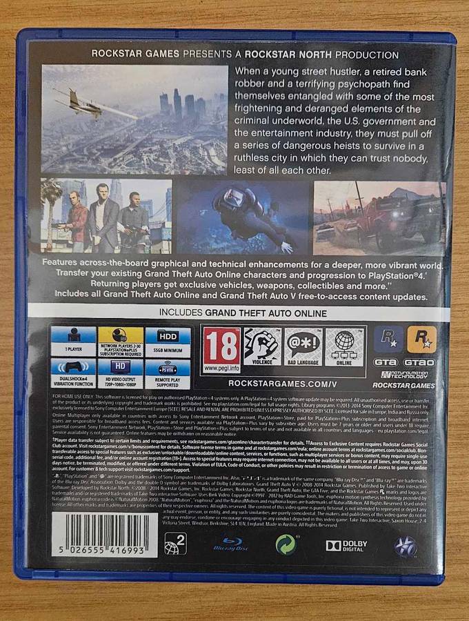 Grand Theft Auto 5  (PS4)