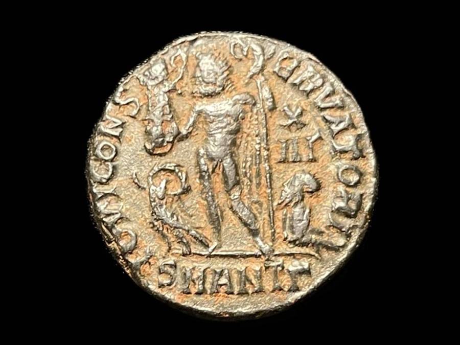 Ancient Roman bronze Follis/Nummus coin from Antioch, minted under Licinius II - 321-323 AD