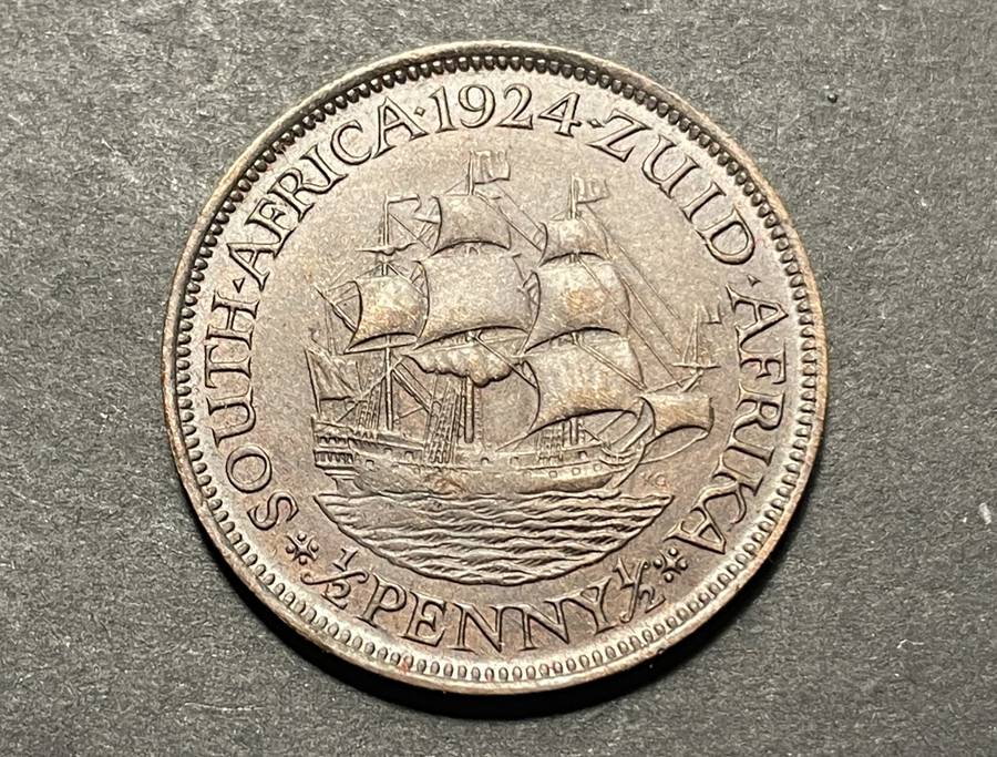 Complete set of SA Union ½ penny coins from 1923 to 1960 - Some are in a very good condition