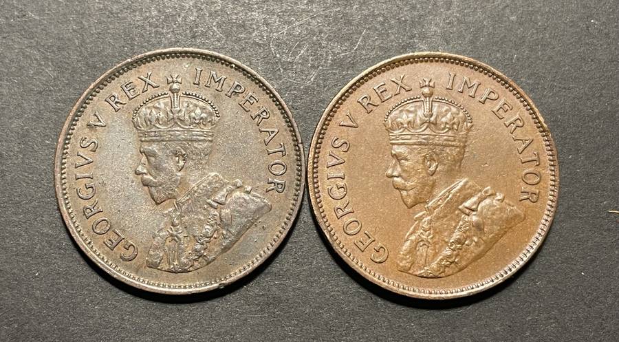 Complete set of SA Union ½ penny coins from 1923 to 1960 - Some are in a very good condition
