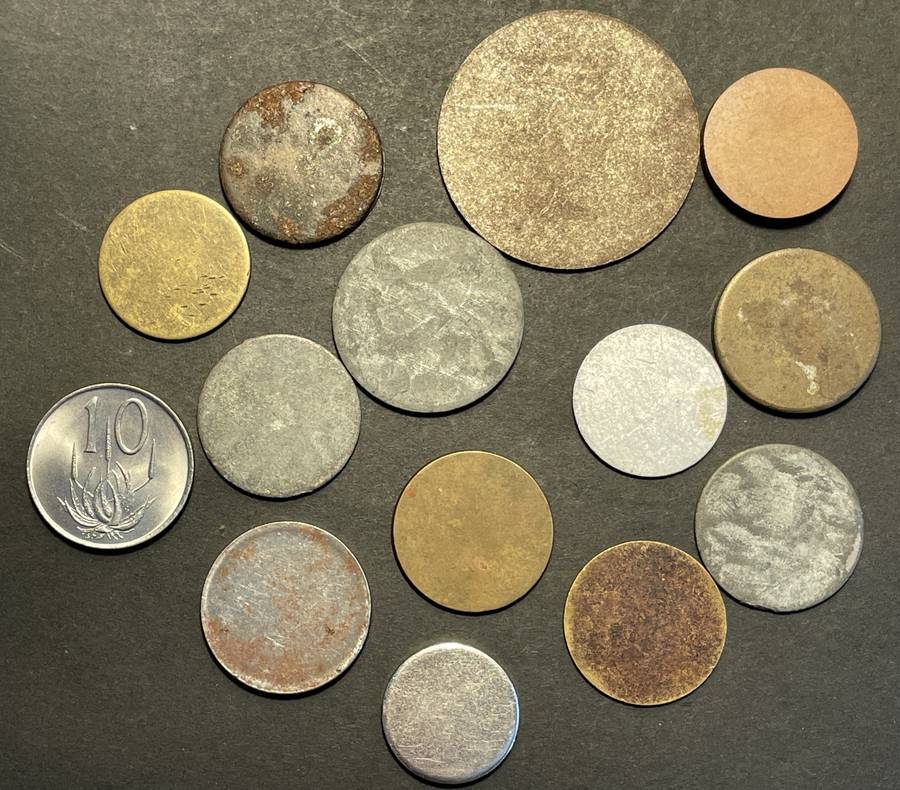 Unusual Collection of assorted blanks (Error coins) - Sold as a lot.