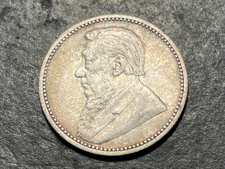ZAR Silver 1892 Sixpence (6d) coin - President Kruger issue - Lot 2 of 2
