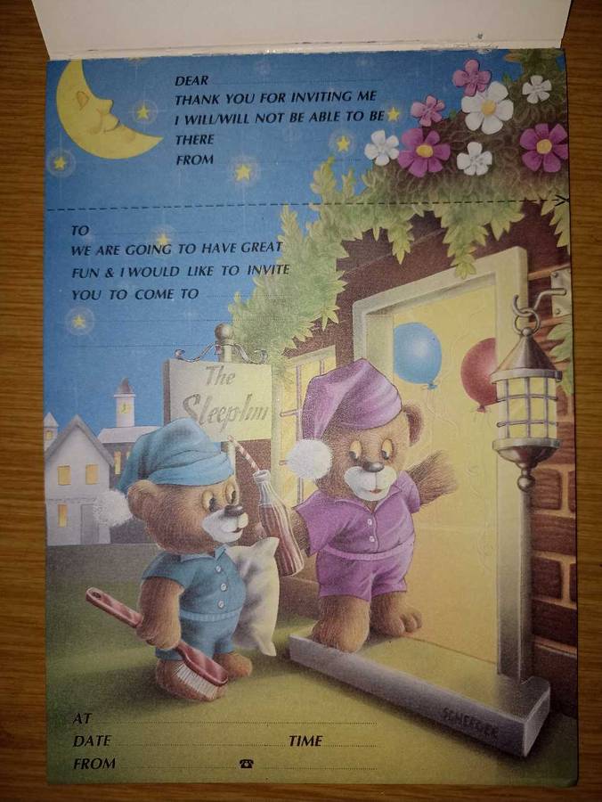 Party Invitation Pad with 25 pages - Nr 2