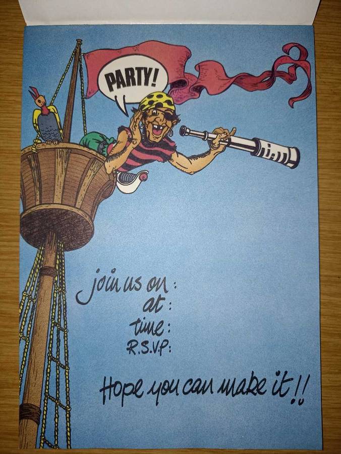 Party Invitation Pad with 25 pages - Nr 5