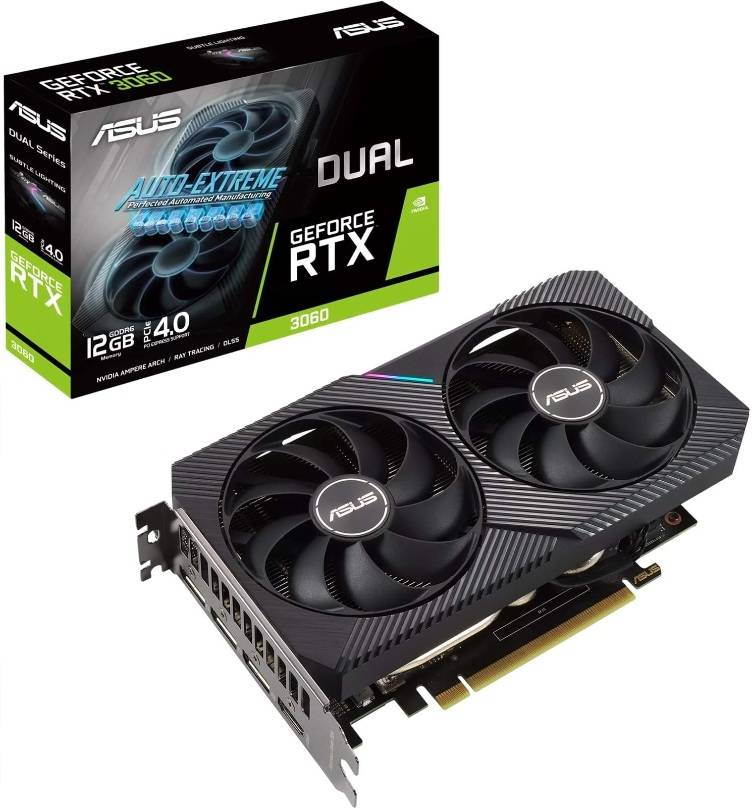 Asus Dual RTX 3060 12G OC - Gaming Graphics Card - Good Condition - Warranty