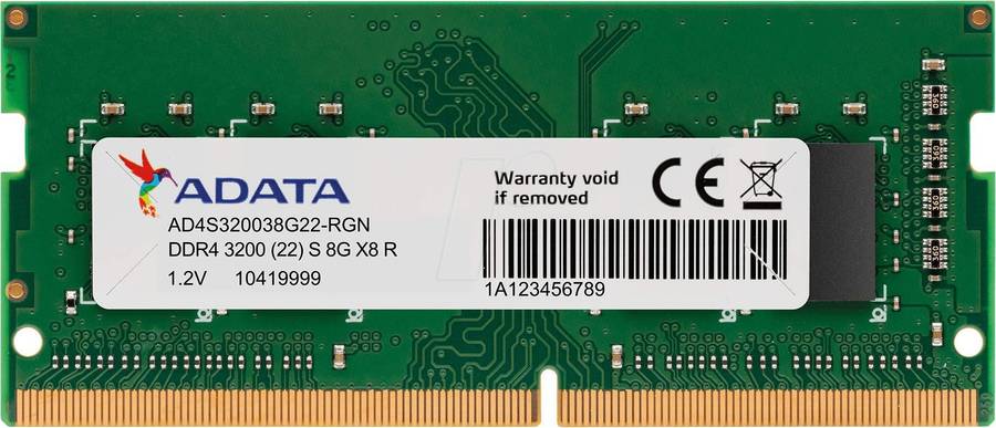 Adata 8GB 3200Mhz DDR4 - Laptop Ram - Good Condition - Warranty