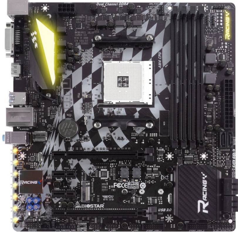 Biostar x370 GT3 - Amd Ryzen AM4 Gaming Motherboard - Good Condition - Warranty