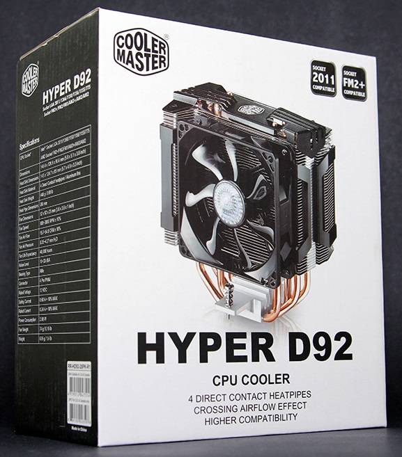 COOLER MASTER HYPER D92 ** DUAL FAN & HEATSINK CPU COOLER ** EXCELLENT CONDITION ** WARRANTY **
