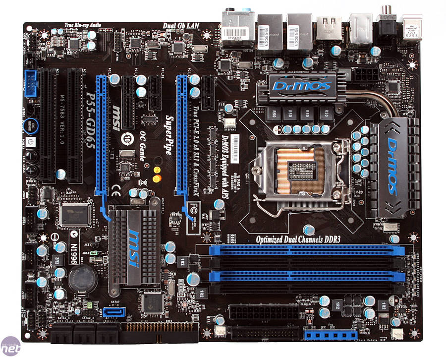 MSI P55-GD65 ** GAMING MOTHERBOARD  ** GOOD CONDITION ** WARRANTY **