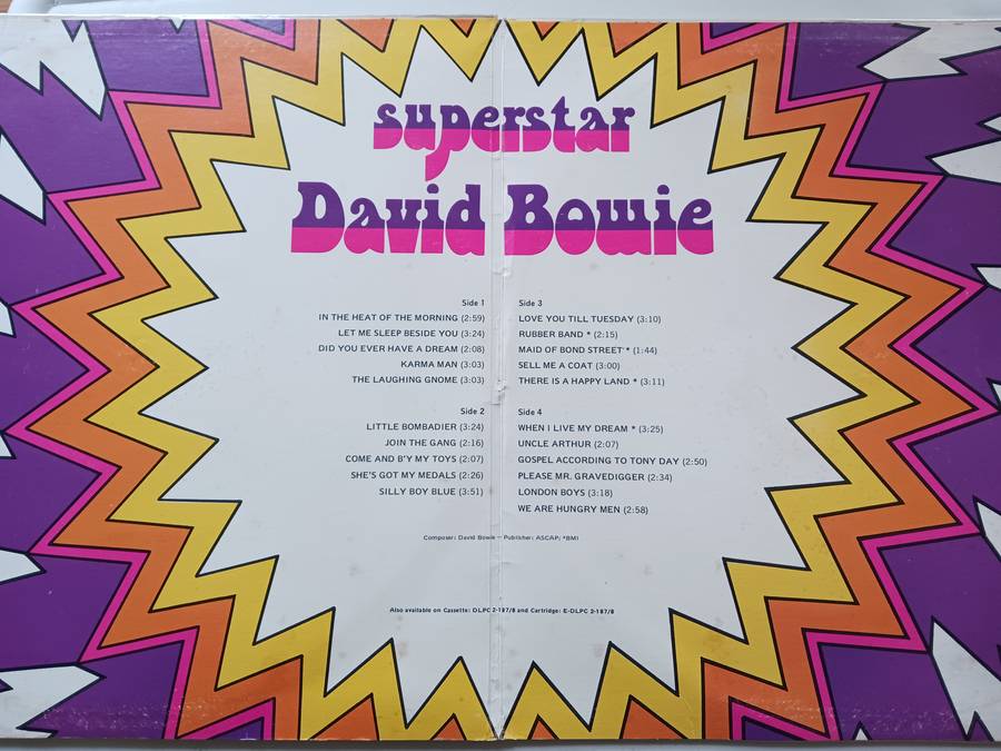 David Bowie -  Superstar  ( Scarce 1973 SA released 2 X vinyl LP )