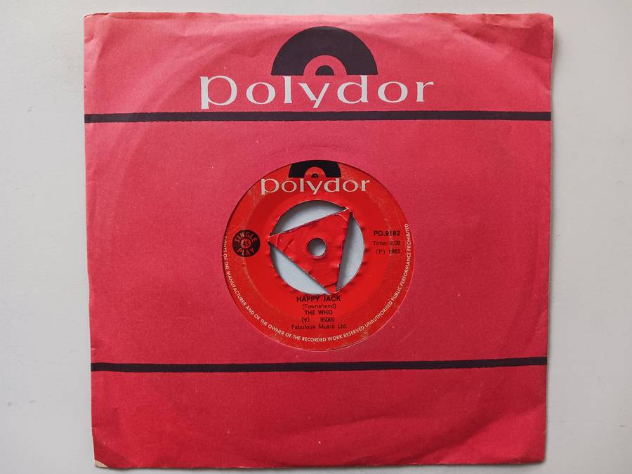 The Who - Happy Jack   ( scarce 1967 SA released 7" single,record )