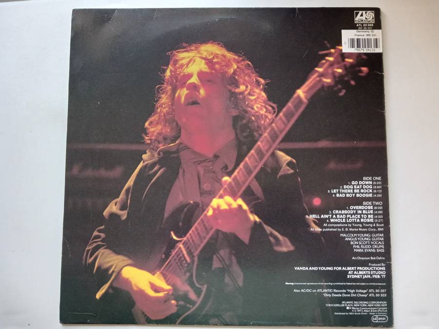 AC / DC  -  Let There be Rock  ( 1986 released in Europe LP )