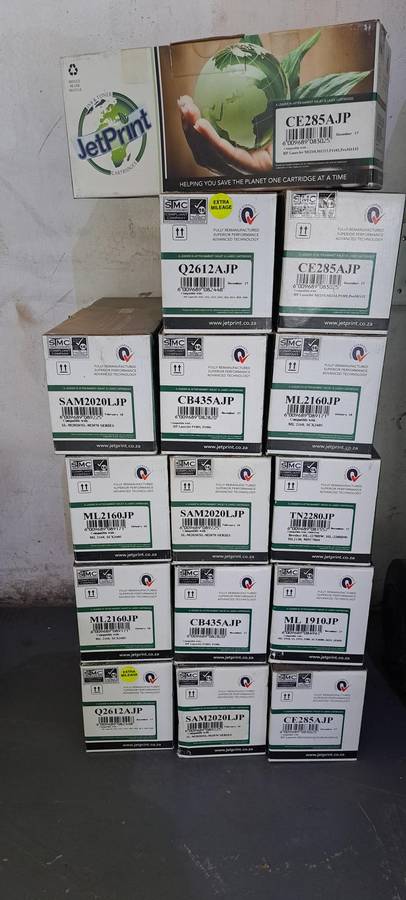 Laser toners for different LaserJet printer models (20 toners)