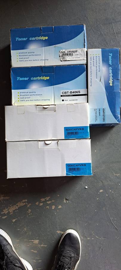 Laser toners for different LaserJet printer models (20 toners)