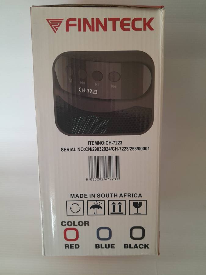 Finnteck Rechargeable Bluetooth Speaker 3"x2