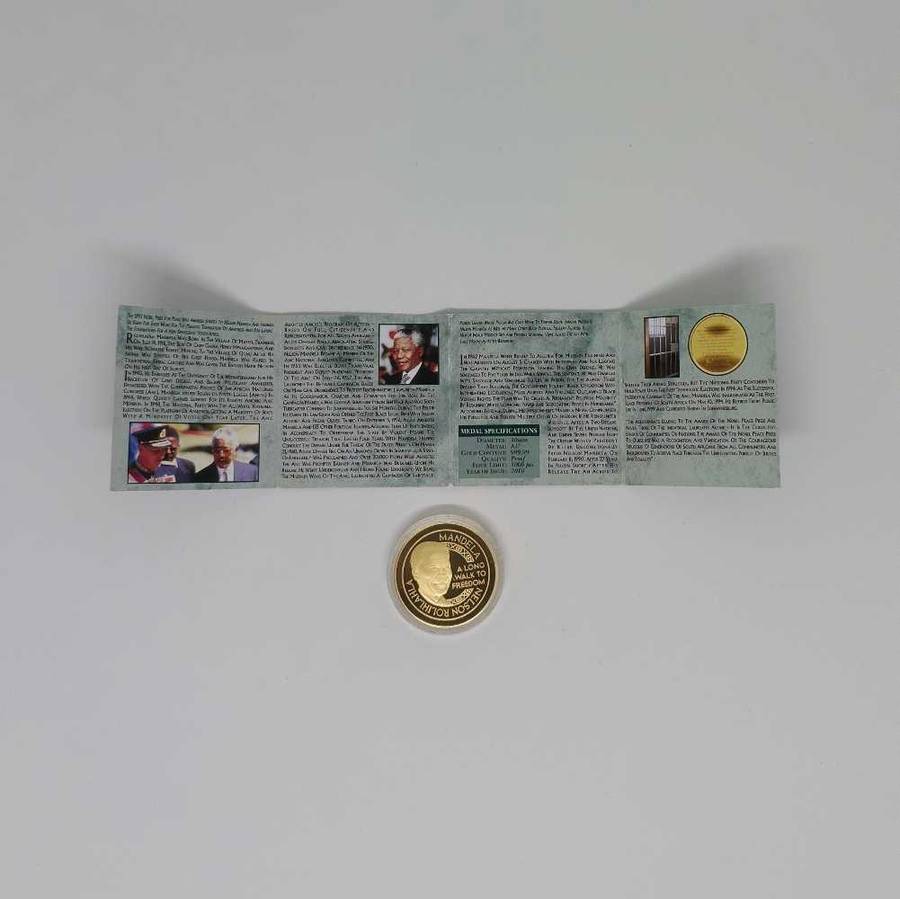 NOBEL LAUREATE - NELSON MANDELA, UNITY COMMEMORATIVE MEDAL,MINTMARK