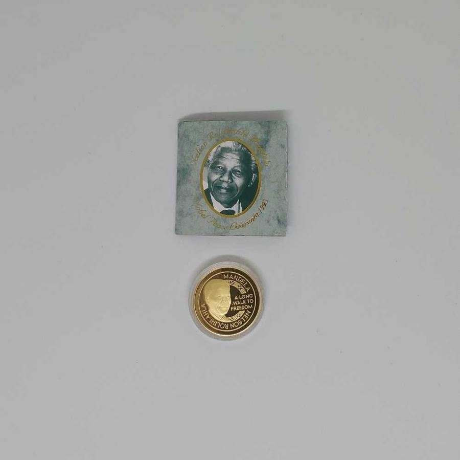 NOBEL LAUREATE - NELSON MANDELA, UNITY COMMEMORATIVE MEDAL,MINTMARK