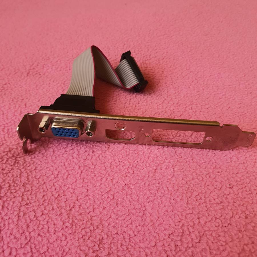 High Profile Graphics Card Bracket With 15 Pin VGA Header