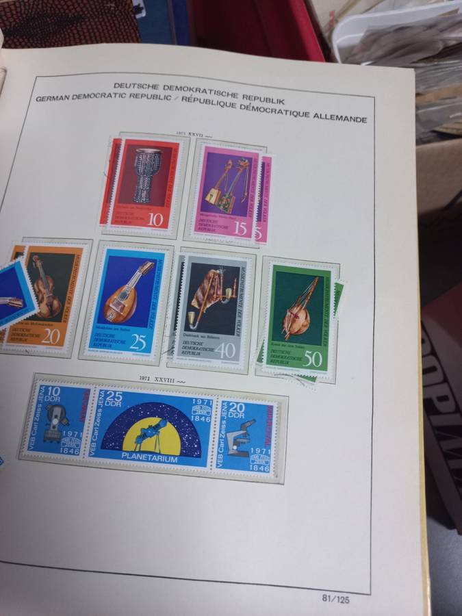 18 ALBUMS/FILES WITH STAMPS AND FIRST DAY COVERS HUGE LOT OF LOOSE STAMPS