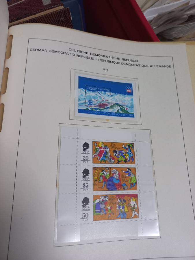 18 ALBUMS/FILES WITH STAMPS AND FIRST DAY COVERS HUGE LOT OF LOOSE STAMPS