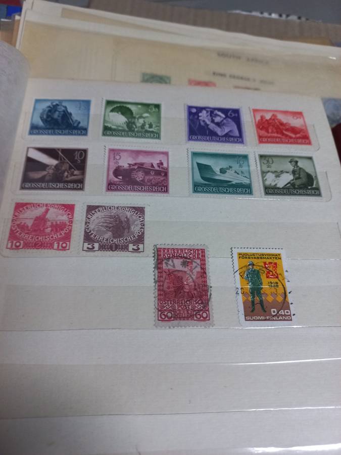 18 ALBUMS/FILES WITH STAMPS AND FIRST DAY COVERS HUGE LOT OF LOOSE STAMPS