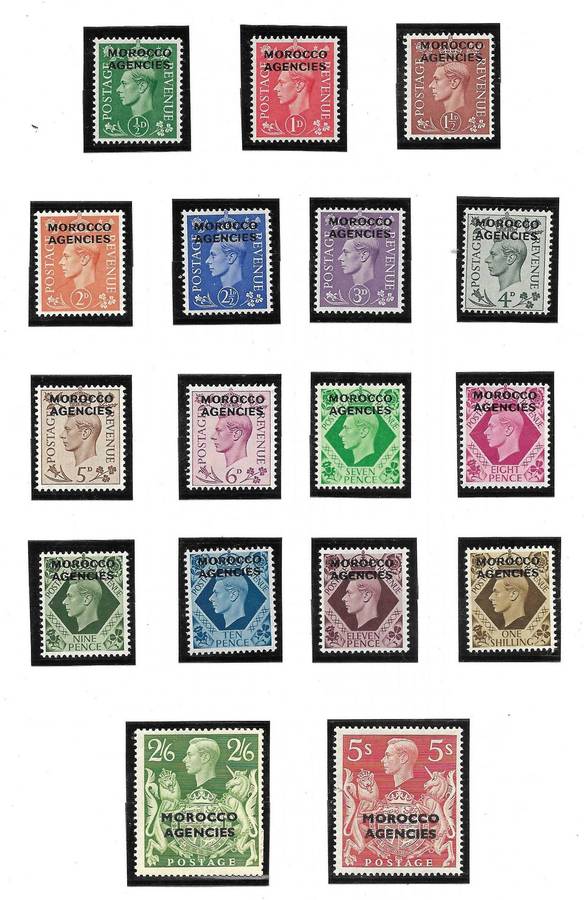 MOROCCO AGENCIES SUPERB SET UMM(**)  £85