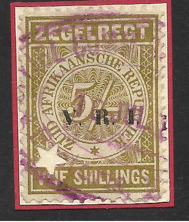 ORANGE FREE STATE Small Lot Fiscal Stamps incl. V.R.I. £2