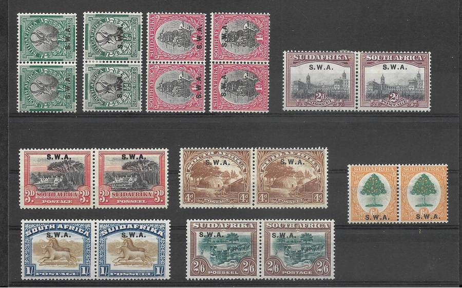 SOUTH WEST AFRICA MM(*)  SHORT SET