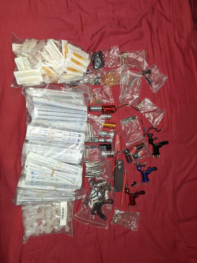 Massive Tattoo Supplies Bundle  Machines, Needles, Tips & More!