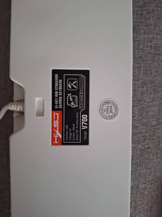 HY-SJ V700 RGB Wired Gaming Keyboard