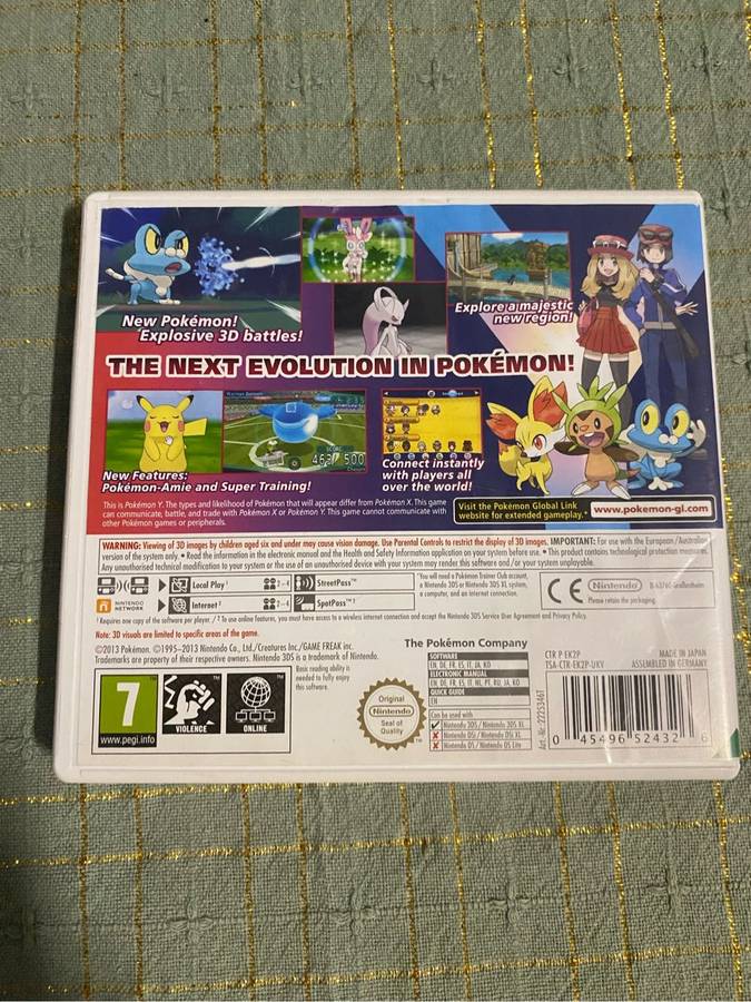 Nintendo 3DS XL Console & Pokemon Y bundle
