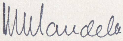 SIGNED NELSON MANDELA & SERETSE KHAMA FDC 1975 AUTOGRAPH PRESIDENT SIGNATURE SOUTH AFRICA RARE