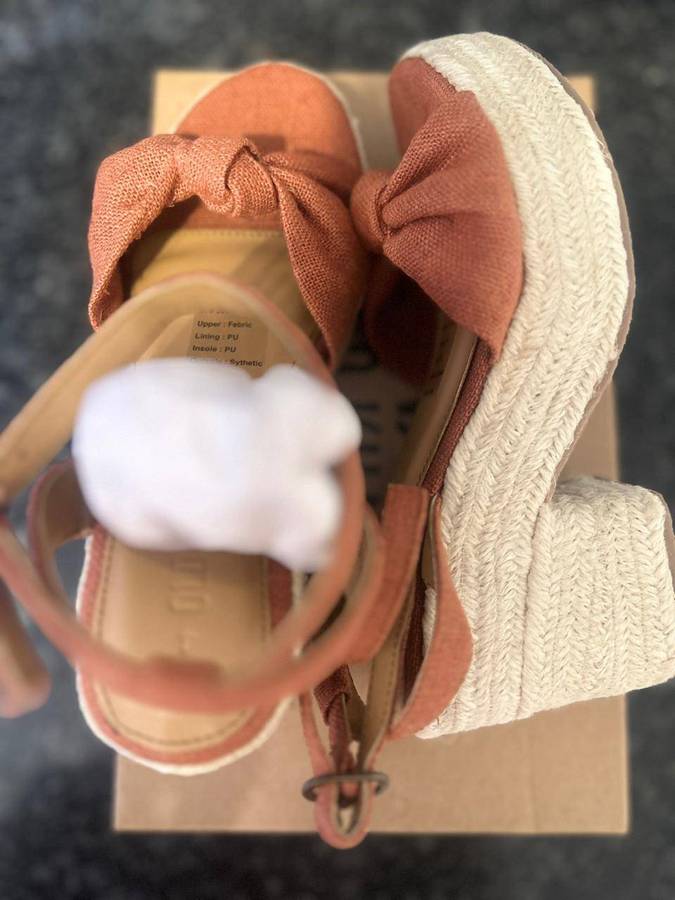 (100% Original) Old Khaki Womens Natara Espadrille Rust (size-6)