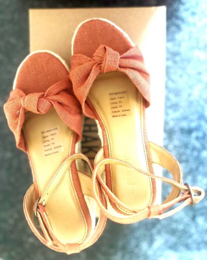 (100% Original) Old Khaki Womens Natara Espadrille Rust (size-6)