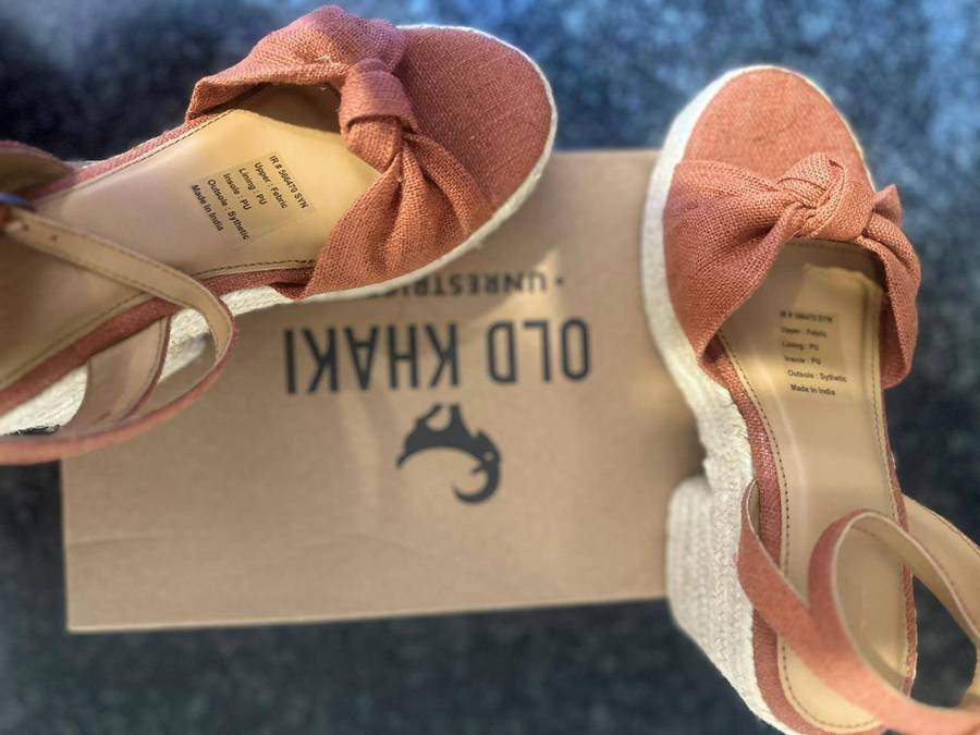 (100% Original) Old Khaki Womens Natara Espadrille Rust (size-6)