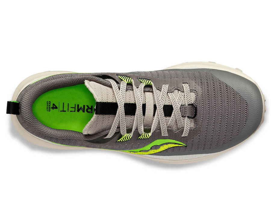 CLEARANCE SALE- 100% Original Saucony Peregrine GREY shoes-MEN (USA - 10) (UK-9)