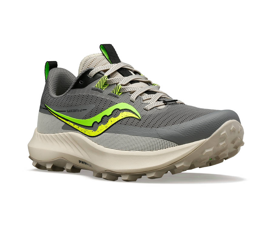 CLEARANCE SALE- 100% Original Saucony Peregrine GREY shoes-MEN (USA - 10) (UK-9)