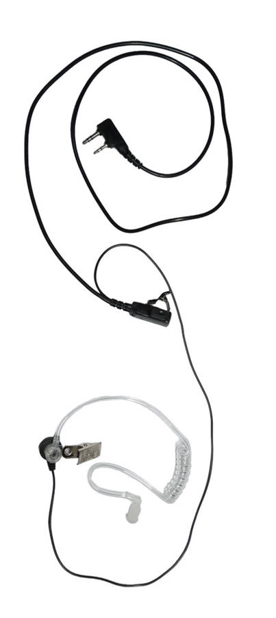 FBI Style  Rubber Earpiece Headset for Baofeng Radios, K PLUG