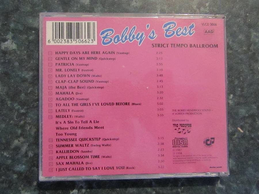The Bobby Hendricks Sound - Bobby's Best (CD)