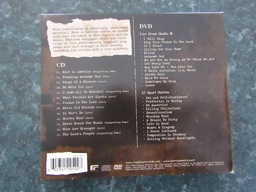Rich Mullins - Here In America (CD + DVD)