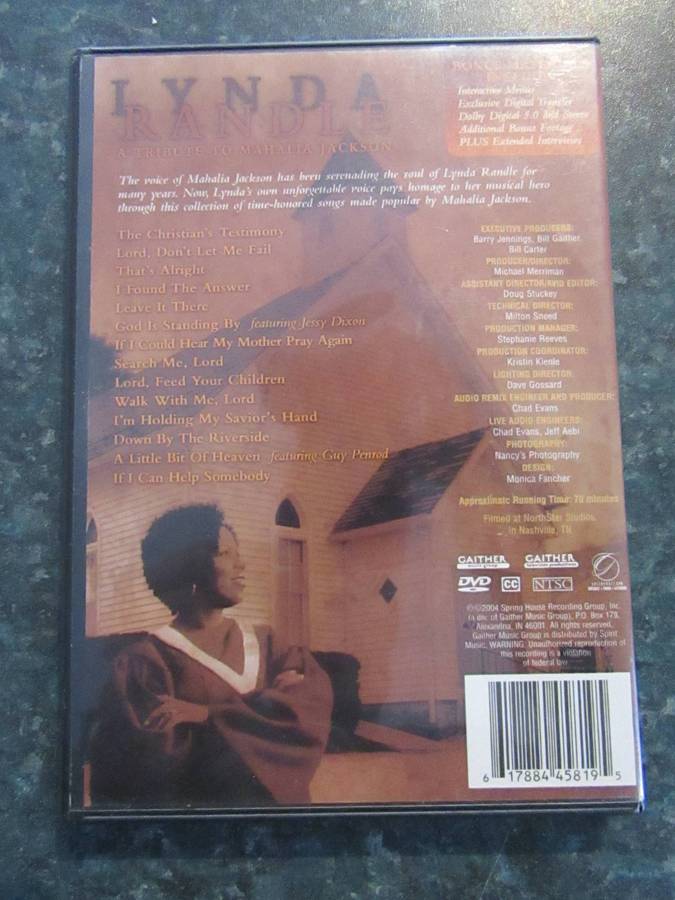 Lynda Randle - A Tribute To Mahalia Jackson (DVD)