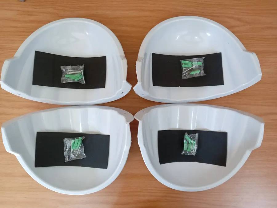 4 x Universal CCTV Sun, Rain, Dust & Antiglare Cover for cameras (4 pack)