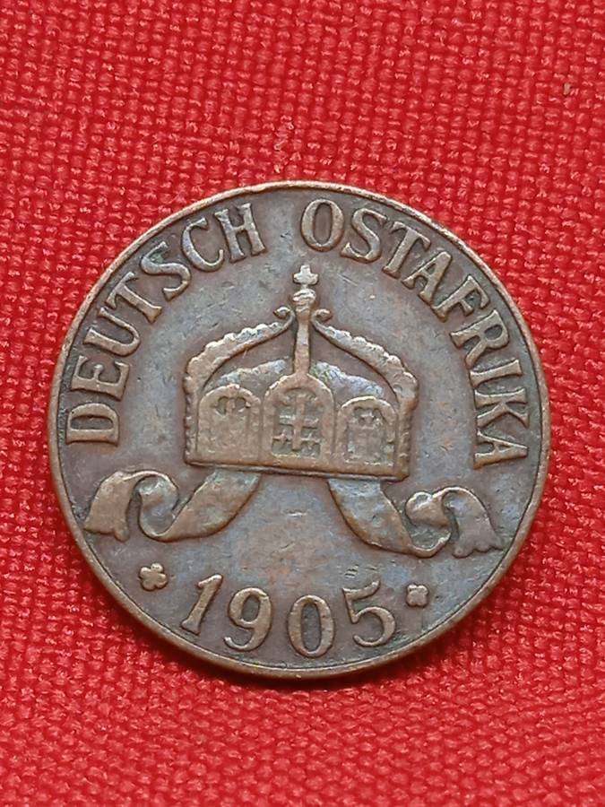 1905(J) GERMAN EAST AFRICA 1 HELLER