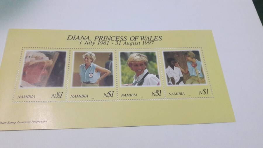 Namibia 1997 Princess Diana Mini Sheet Mint