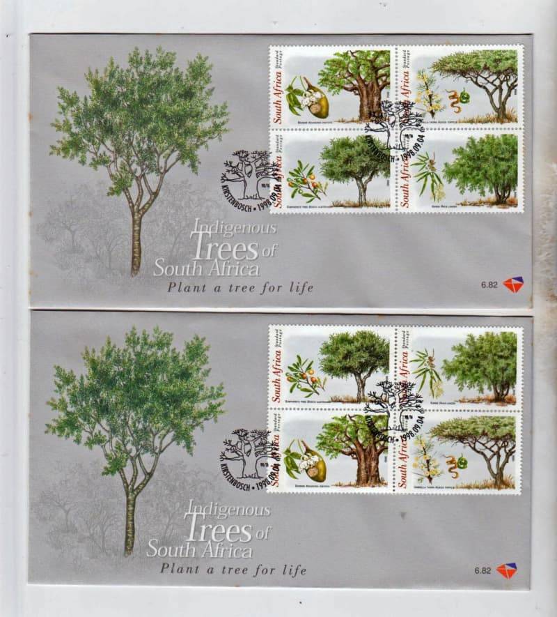 SCARCE 1998 FDC 6.82 With different sequence of stamps