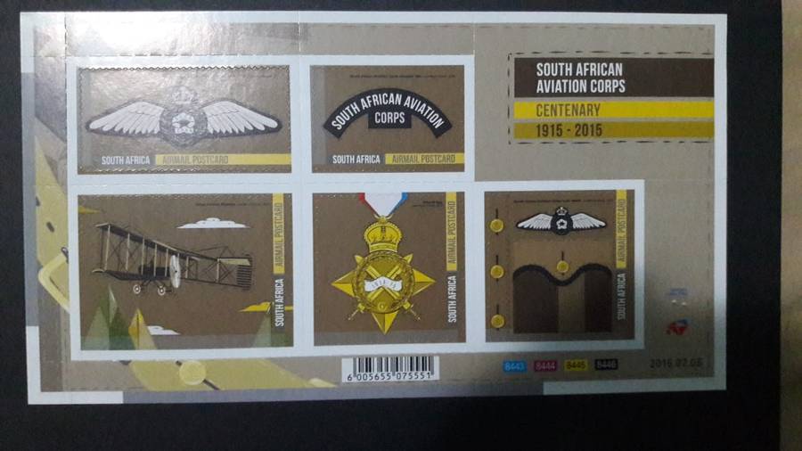 RSA - Full Sheet of 5 - 2015 - MNH