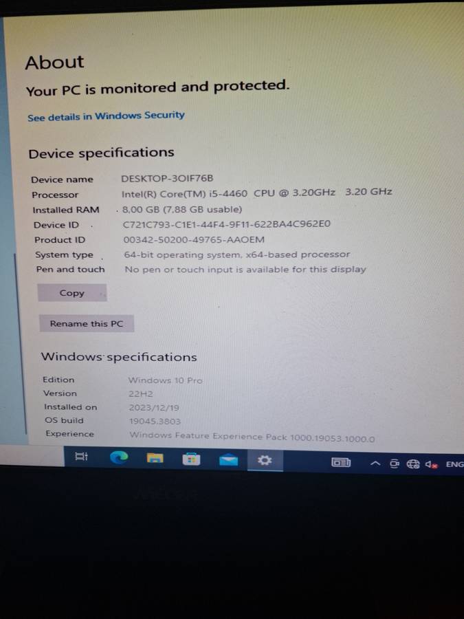 I5 4th gen office computer