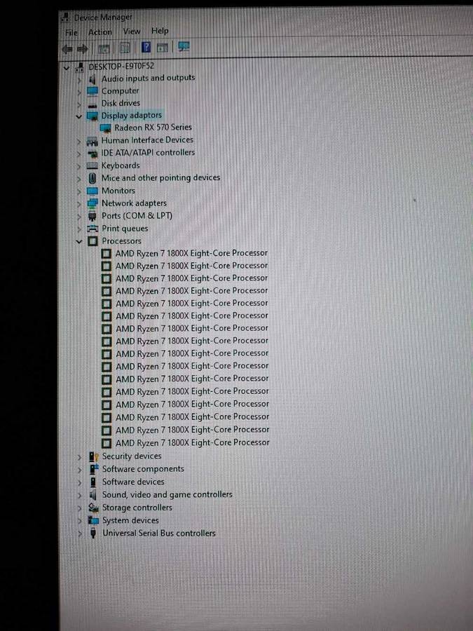 Ryzen 7 1800x  gaming pc