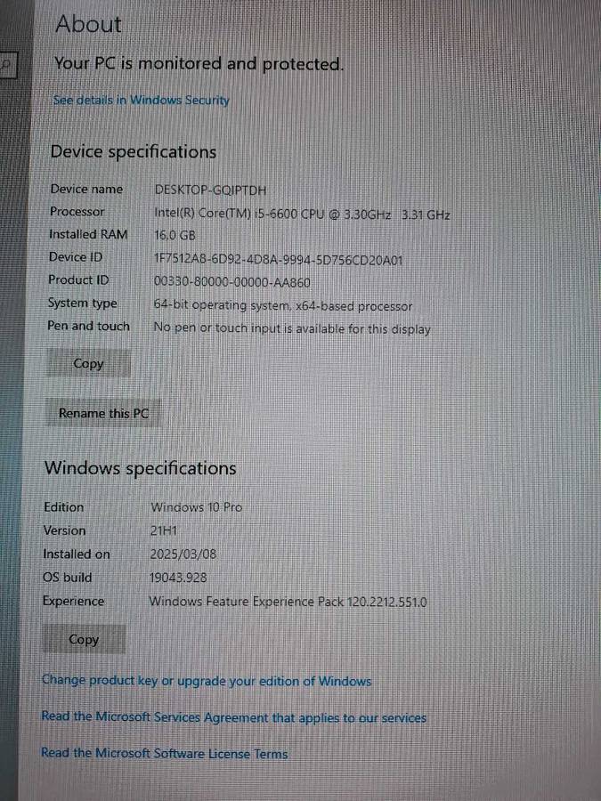 I5 6600 gaming pc